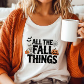 Alle Herfst dingen grappig Halloween Tri-Blend Shirt