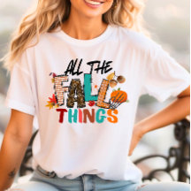 Alle Herfst Dingen Shirt Herfst Ontwerp Halloween