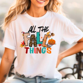 Alle Herfst Dingen Shirt Herfst Ontwerp Halloween