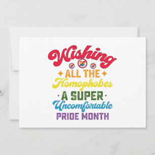 Alle homofoben een super Pride-maand toegewenst Kaart