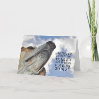 ALLE HONDEN GAAN NAAR HET HEMEL WENSKAART BEDANKKAART