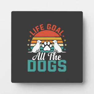 Alle Honden Retro Hond Liefhebber Fotoplaat