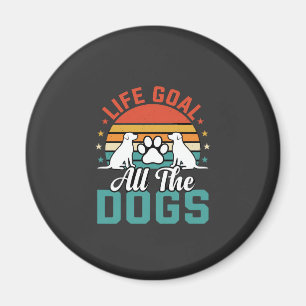 Alle Honden Retro Hond Liefhebber Magneet