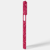 Alle Hot Pink Glitter Sugar Shiny Custom Monogram Case-Mate iPhone Case (Achterkant / Rechts)