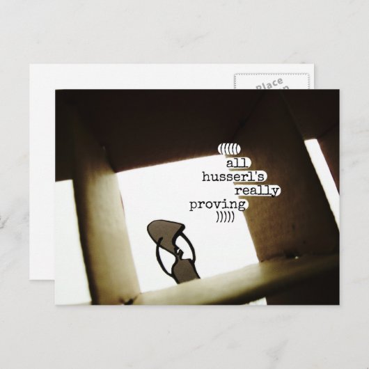 alle husserl bewijzen dat briefkaart (Voorkant / Achterkant)