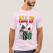 ALLE IN - Twee Aces en chips T-shirt (Voorkant)