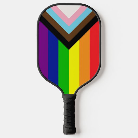 ALLE INCLUSIEVE RAINBOW LGBTQIA+ PICKLEBALL PADDLE (Voorkant)