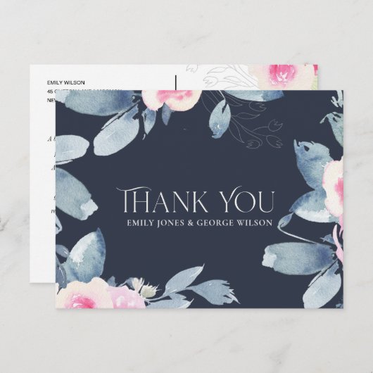 ALLE JAARLIJKSE JUBILEA BEDANKT DOOR DE BLOEDBEELD AANKONDIGINGSKAART (Voorkant / Achterkant)