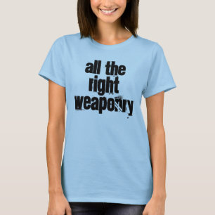 Alle juiste wapenstilstand bovenaan t-shirt