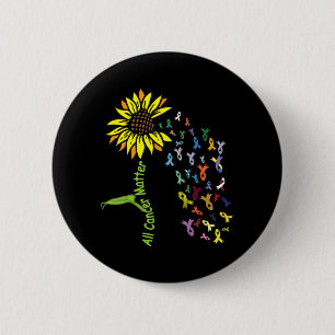 Alle kanker is belangrijk om het dagelijkse lint ronde button 5,7 cm