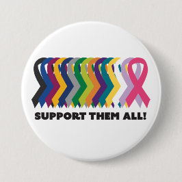 Alle kankerbewustwording ronde button 7,6 cm