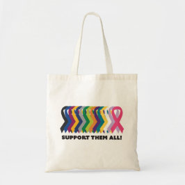 Alle kankerbewustwording tote bag