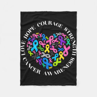 Alle kankerkwesties zijn bewustzijnsstrijd tegen a fleece deken