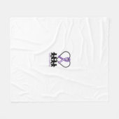 Alle kankersolidariteit fleece deken (Voorkant (Horizontaal))