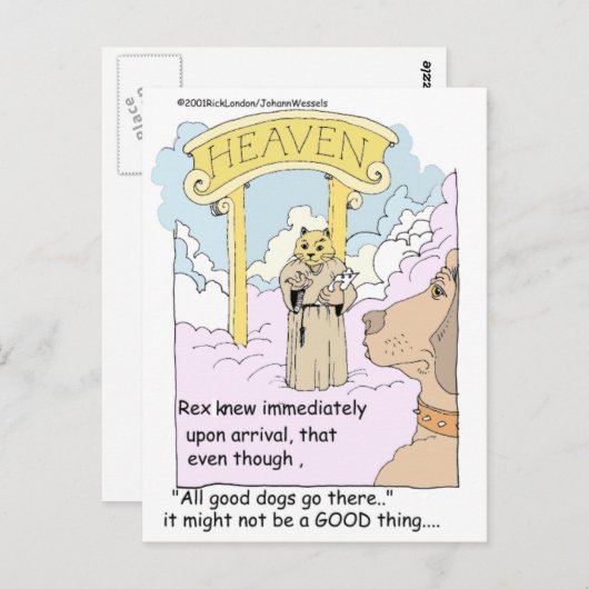 Alle katten gaan naar de hemel? Funny Gifts & T - Briefkaart (Voorkant / Achterkant)