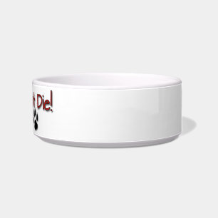 Alle katten moeten sterven! voerbakje