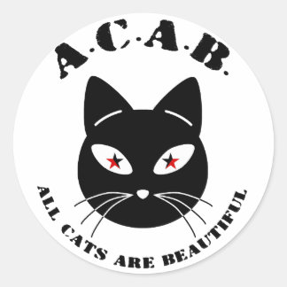Alle katten zijn prachtig ronde sticker