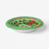 ALLE kerstfeestdagen voor tekstorganisaties wijzig Papieren Kommen (Gebogen)