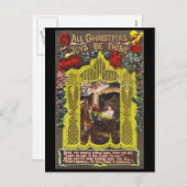 Alle kerstfeestjes feestdagenkaart (Voorkant / Achterkant)