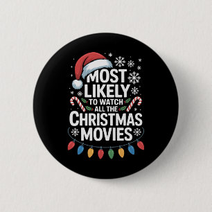 Alle kerstfilms die Holi het meest waarschijnlijk  Ronde Button 5,7 Cm