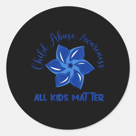 Alle Kinder materialen Kindmisbruikdetectie Ronde Sticker (Voorkant)