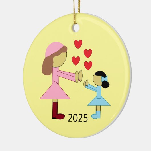 Alle kinderen hebben liefde nodig keramisch ornament (Links)