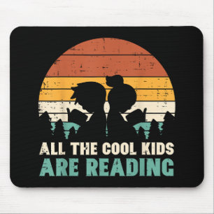 Alle Kinderen lezen Retro lezen Boeken Lover Boys Muismat