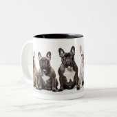 Alle kleine Fransen Tweekleurige Koffiemok (Voorkant links)