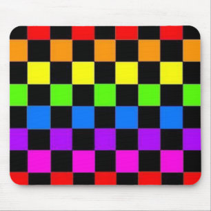 Alle kleuren geruit Mousepad Muismat