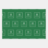 Alle kleuren - Klassiek zwart-wit papier voor het Inpakpapier Vel (Voorkant 3)