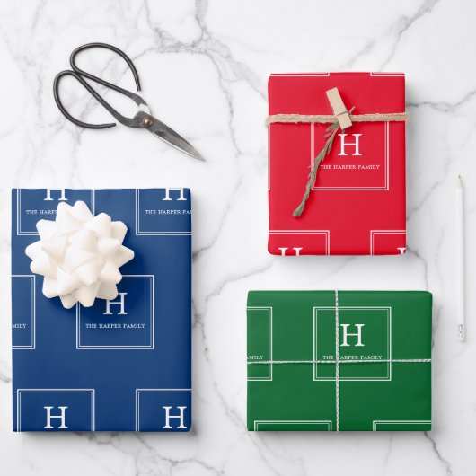Alle kleuren - Klassiek zwart-wit papier voor het Inpakpapier Vel (Voorkant)
