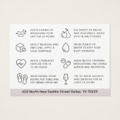 Alle kleuren Moderne Lip Filler Botox Aftercare Ka Visitekaartje (Achterkant)