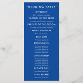 Alle kleuren moderne starfish Wedding-programma's Programma (Achterkant)