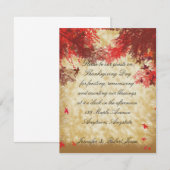 Alle kleuren: Uitnodiging tot Thanksgiving (Voorkant / Achterkant)