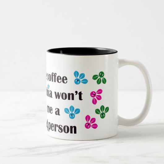 alle koffie in columbia tweekleurige koffiemok (Rechts)