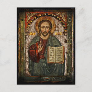 Alle krachtige Christus - Chrystus Pantokrator Briefkaart