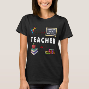 Alle leraren doen het met klasse t-shirt