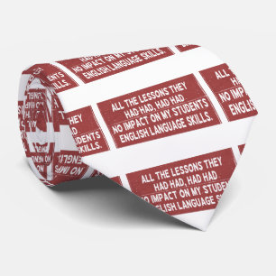 Alle lessen die ze hadden gehad, hadden geen invlo stropdas