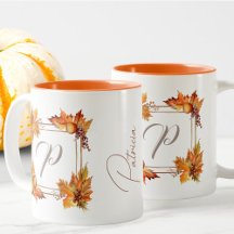 Alle letters Modern Boho Fall laat monogram achter
