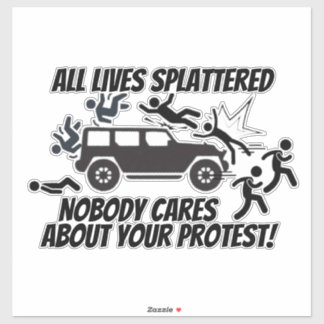 ALLE LEVENS OVERAL NIEMAND KIJKT NAAR JE STICKER