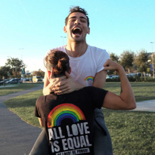 Alle liefde is gelijke prijs voor lesbische, homos t-shirt