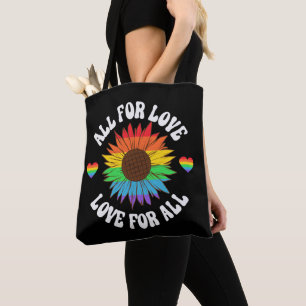 Alle liefdesliefhebbers voor iedereen   Gay Pride  Draagtas
