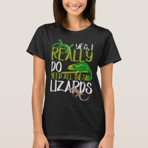 Alle Lizards Reptile Leopard Gecko Chameleon nodig T-shirt