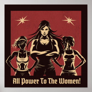 Alle Macht Aan De Vrouwen Poster