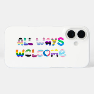 Alle manieren Welkom LGBTQIA+ inclusiviteit queer iPhone 16 Hoesje
