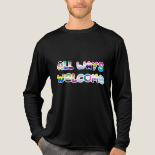 Alle manieren Welkom LGBTQIA+ inclusiviteit queer Tri-Blend Shirt
