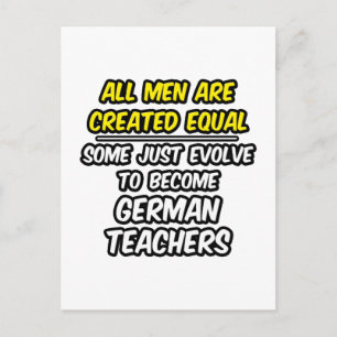 Alle Mannen worden gelijk Creëer...Duitse docenten Briefkaart