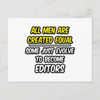 Alle Mannen worden gelijk Creëer...editors Briefkaart