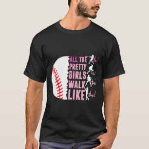 Alle  meisjes lopen grappig als deze verkopen pla t-shirt