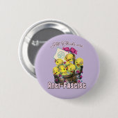 Alle meisjes zijn anti-fascistisch ronde button 5,7 cm (Voorkant /achterkant)